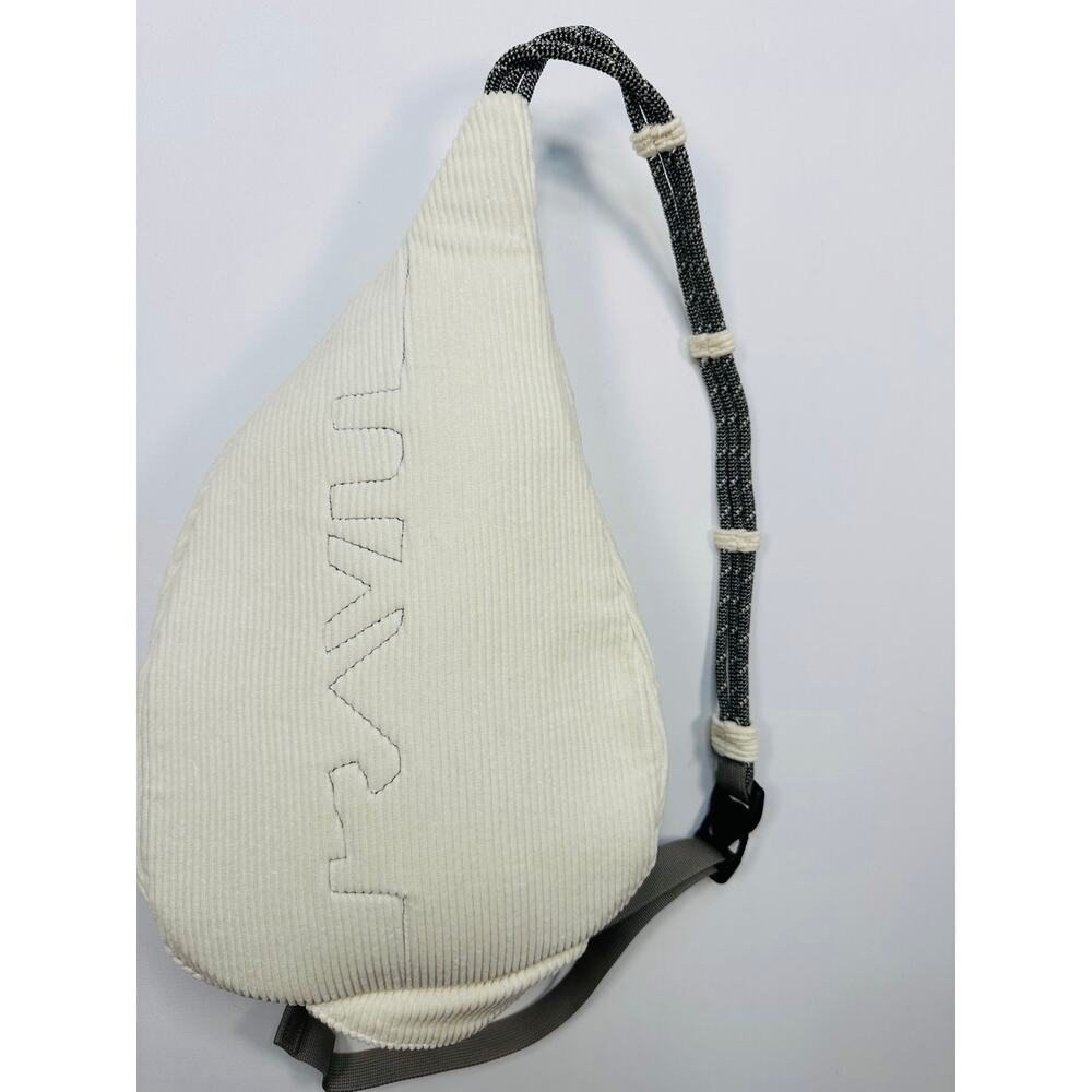 Kavu Rope Sling Bag in Cream Corduroy - Picture 4 of 7